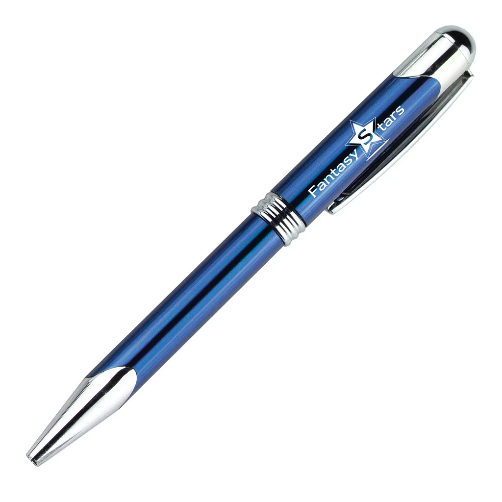 Metal Ballpoint Pen — Pen Color: Blue — view 3