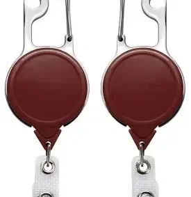 Metal Carabiner Bottle Opener Badge Holder Reel — view 4