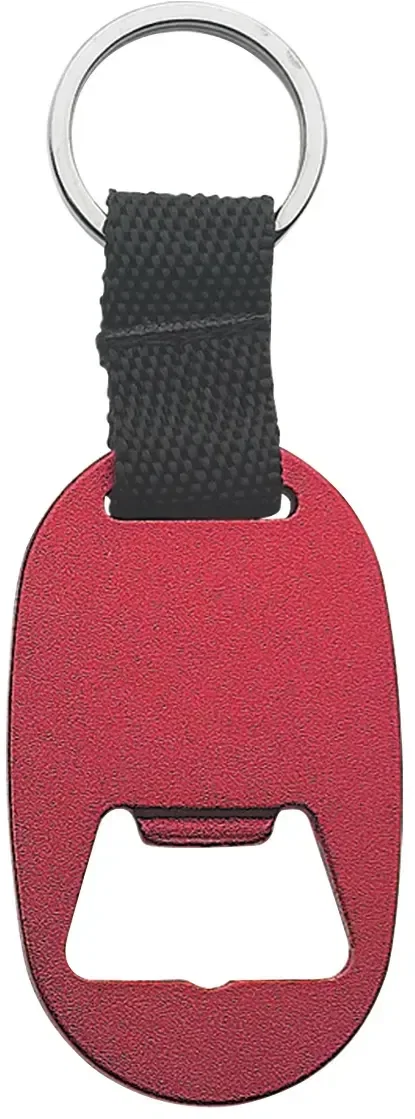 Rectangular key tag opener measuring under four inches tall