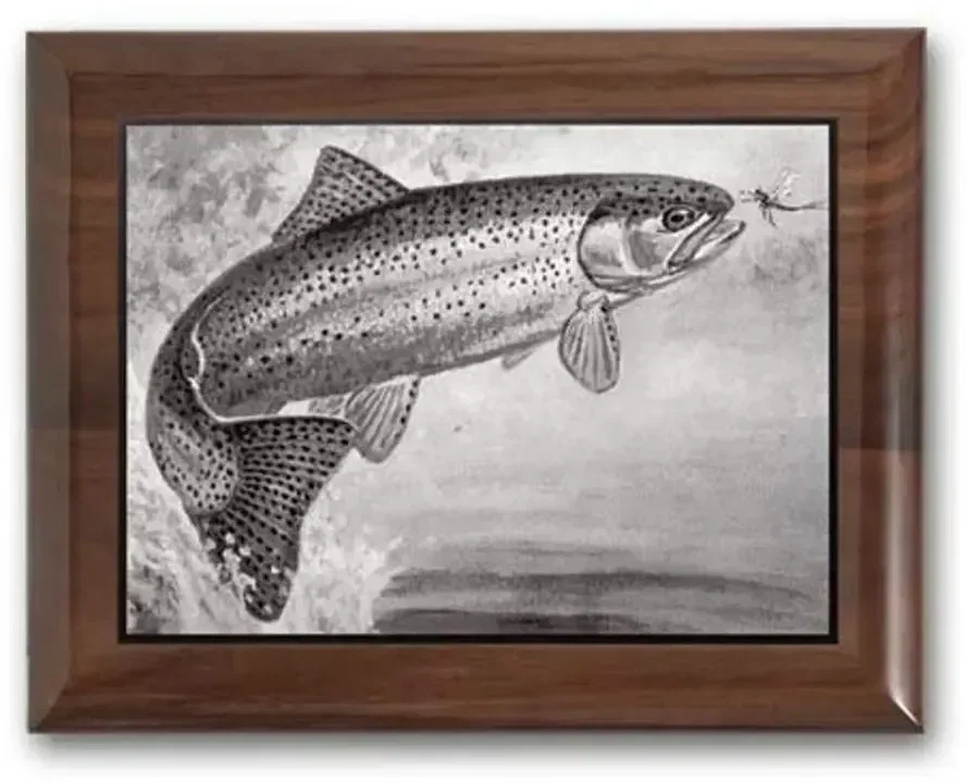 Custom Walnut Metal Photo Plaque — view 4