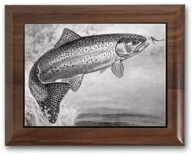 Custom Walnut Metal Photo Plaque — view 5