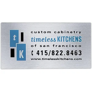 Metal Plates & Signage: 15-20 sq. in.