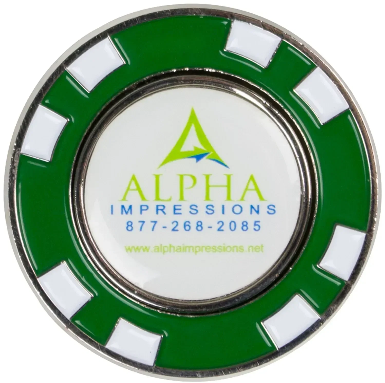 Custom Metal Magnetic Poker Chip Ball Marker — view 4