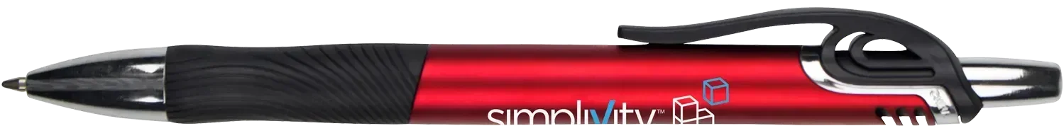 Custom Metallic Gripper Pen — view 3