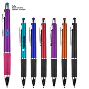 Branded Metallic Stylus Gripper Pen