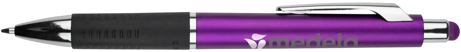 Branded Metallic Stylus Gripper Pen — view 2