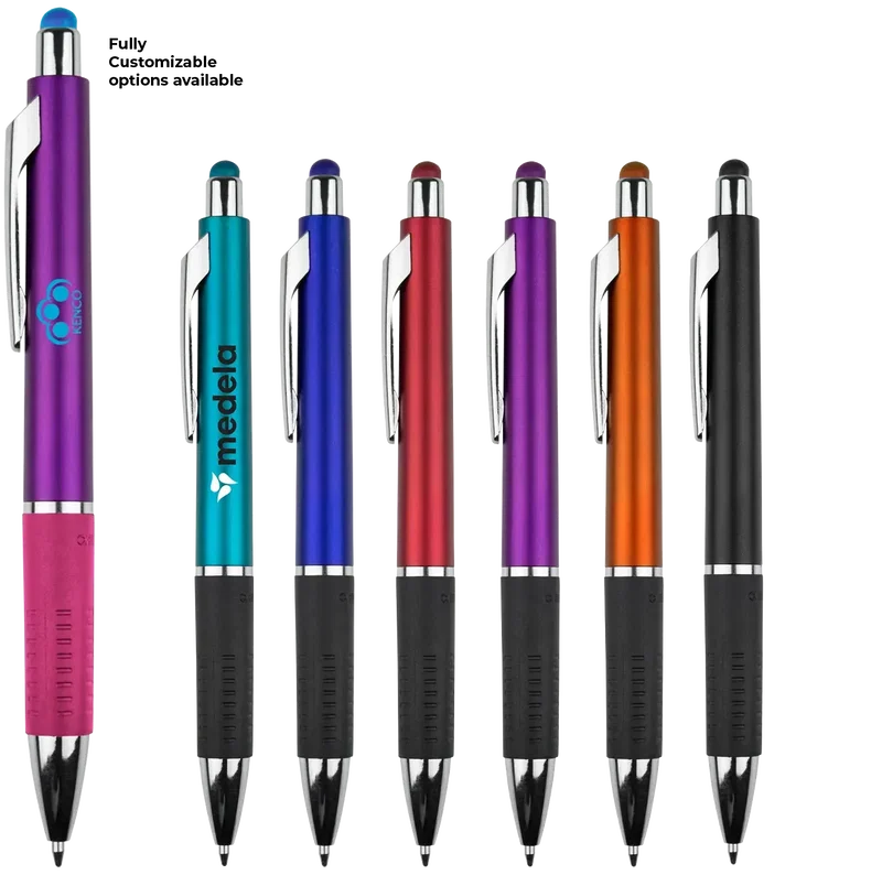 Branded Metallic Stylus Gripper Pen — view 6