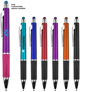 Branded Metallic Stylus Gripper Pen