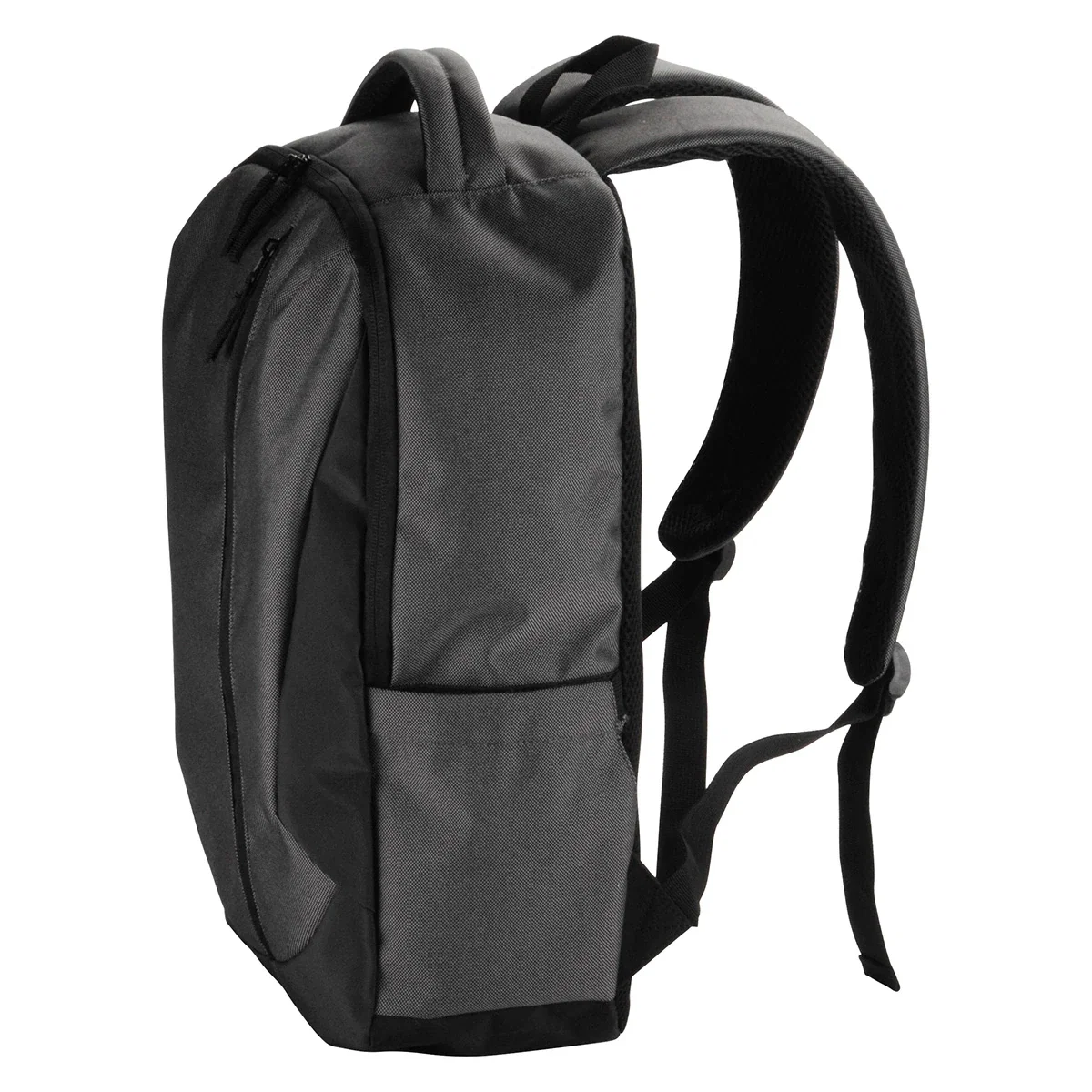 Side profile of the branded Metro Tech Backpack