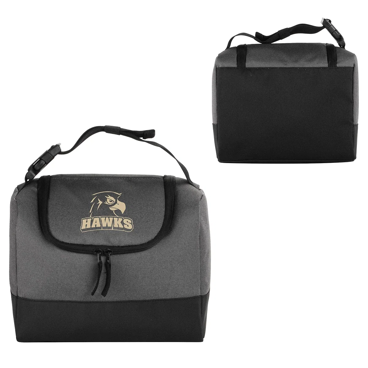 Custom Metro Tech Cooler Bag, front view of the branded insulated cooler bag