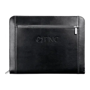 Metropolitan Leather Zippered Padfolio with FSC® Mix Paper