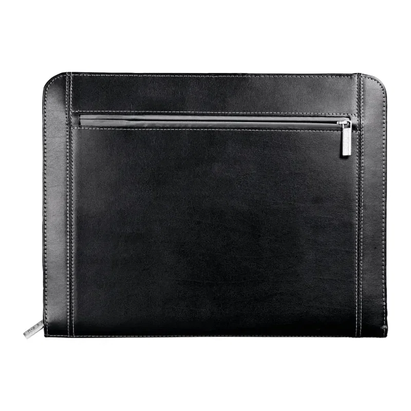 Metropolitan Leather Zippered Padfolio with FSC® Mix Paper — view 3