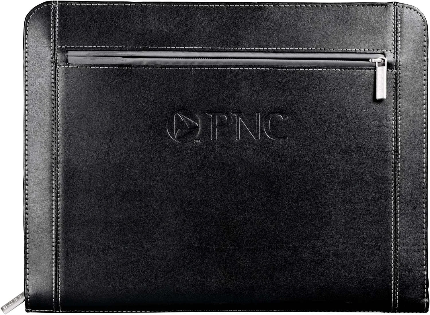 Metropolitan Leather Zippered Padfolio with FSC® Mix Paper — view 4
