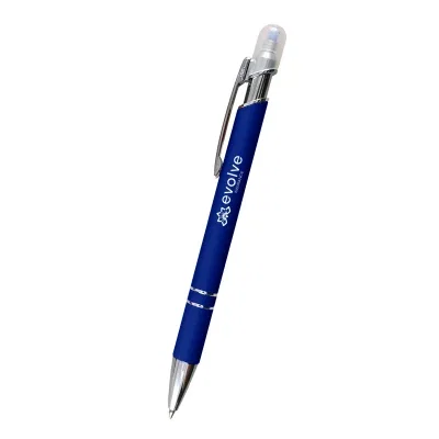 Purple version angled to show its inclined grip section
