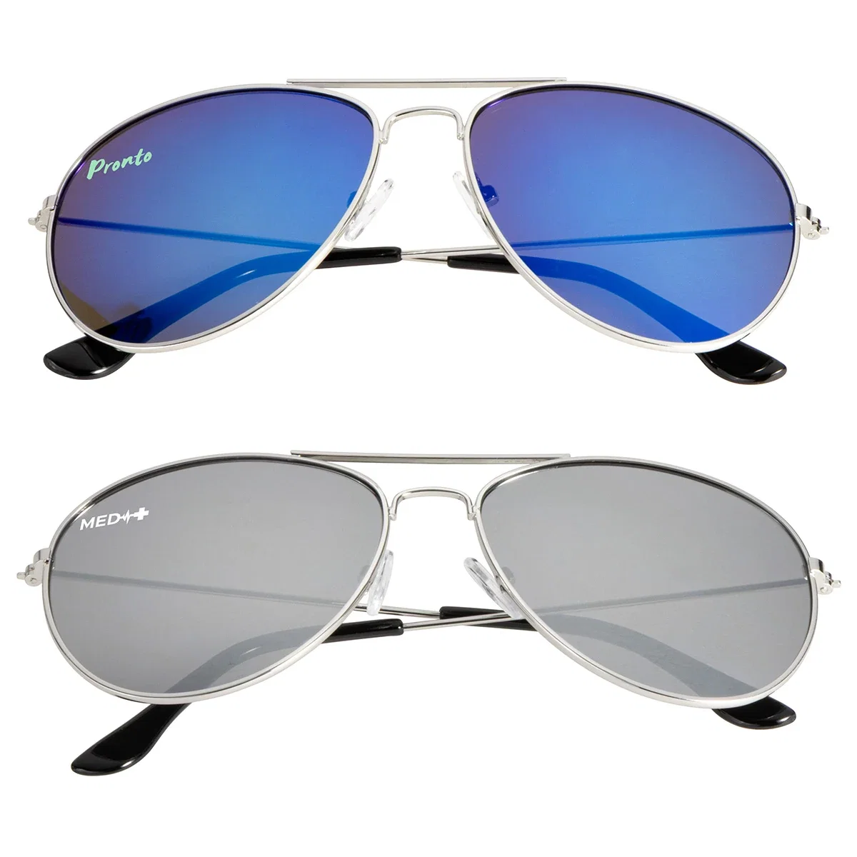 Side profile of the Miami Sunglasses showing the temple arm imprint area