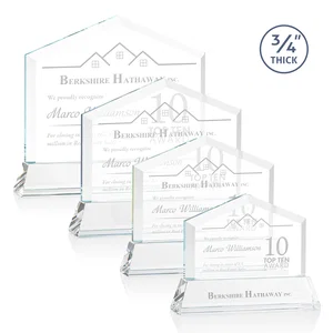 Starfire Crystal Real Estate Award on a Tapered Optical Crystal Base