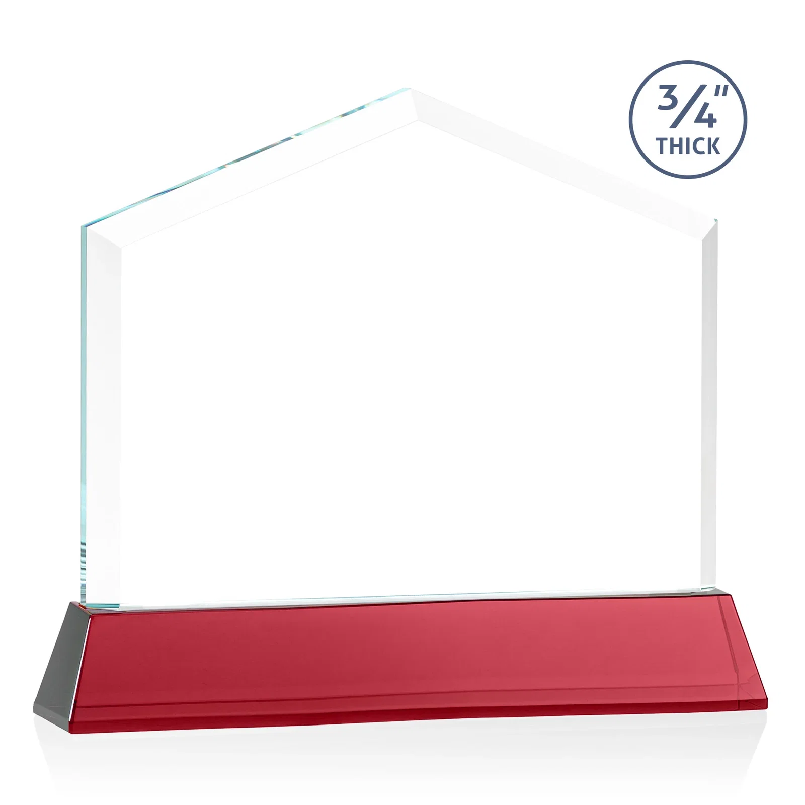 Personalized Starfire Crystal Real Estate Award on a Tapered Optical Crystal Base, with your logo for graduation ceremonies
