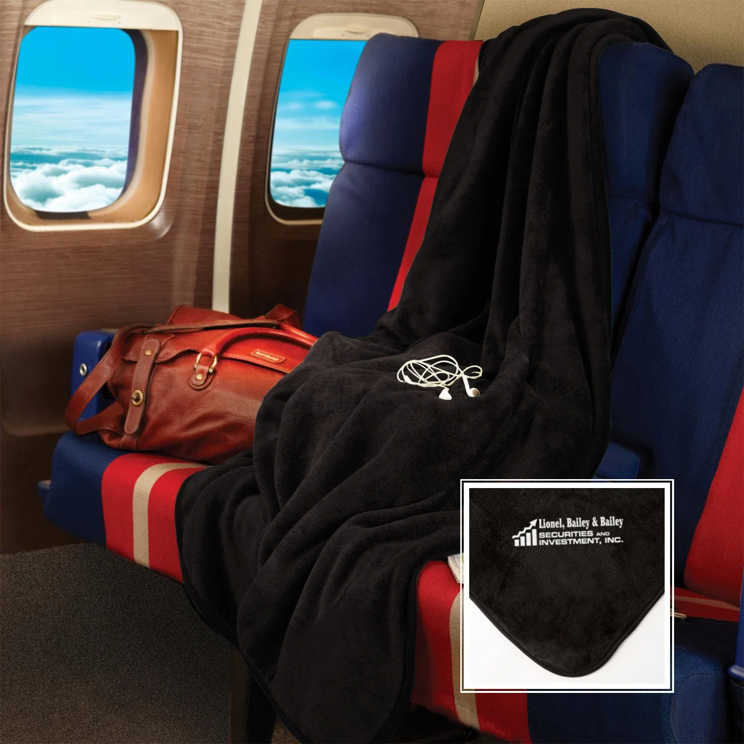 Micro-Plush Fleece Blanket — Black — view 4