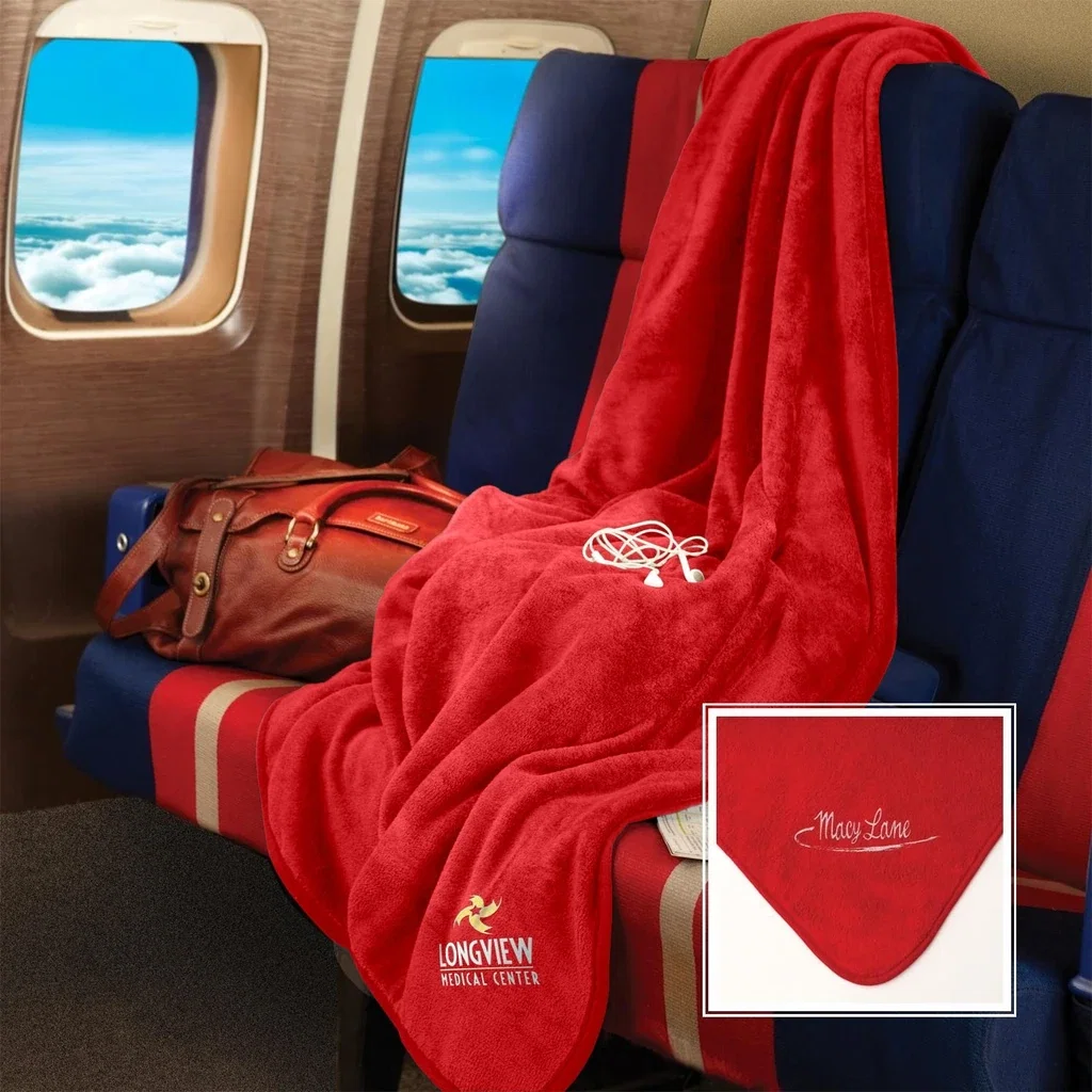 Micro-Plush Fleece Blanket — Red