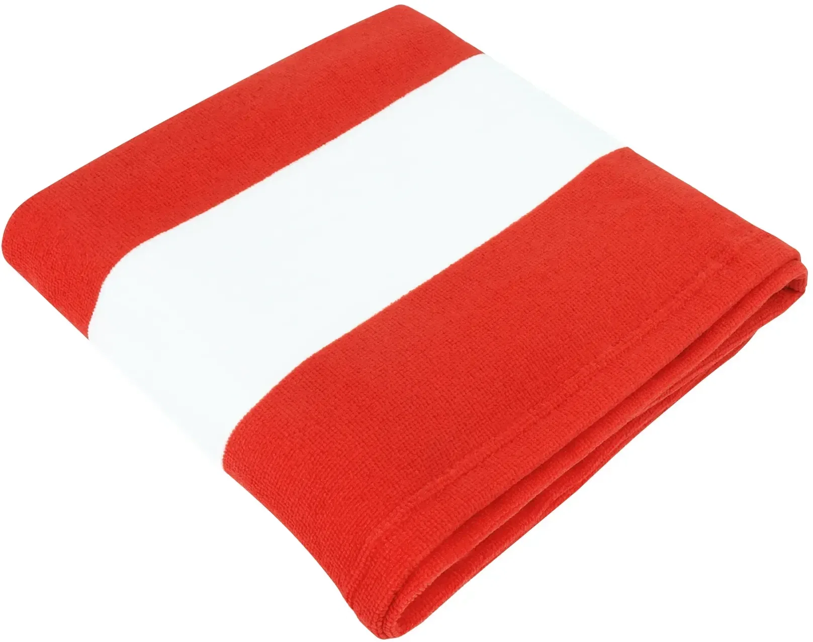 Microfiber beach towel measuring roughly twenty seven by fifty five inches