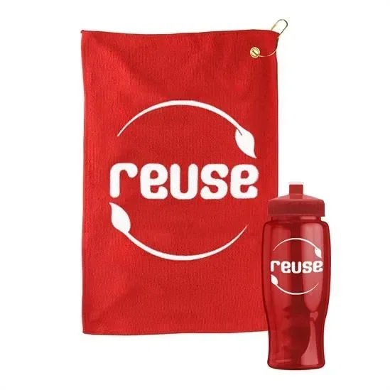 Microfiber Golf Towel in a Bottle