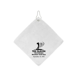 11.5 Inch Microfiber Golf Towel with Grommet Hook
