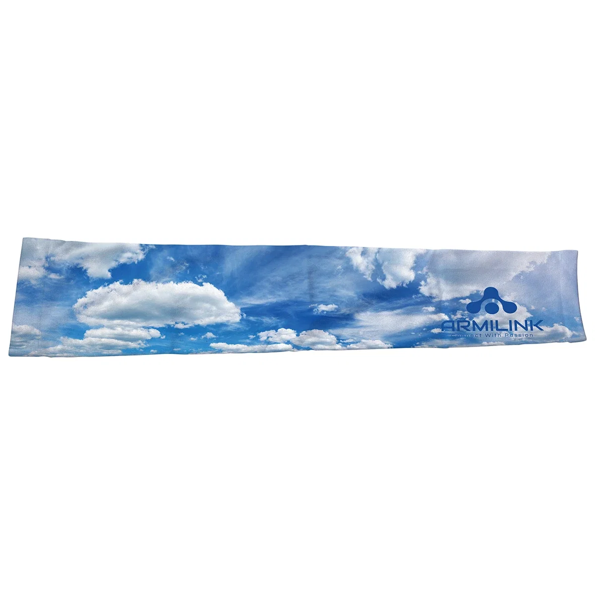 Custom Microfiber Ice Sleeve, front view of the branded L/XL cooling sleeve