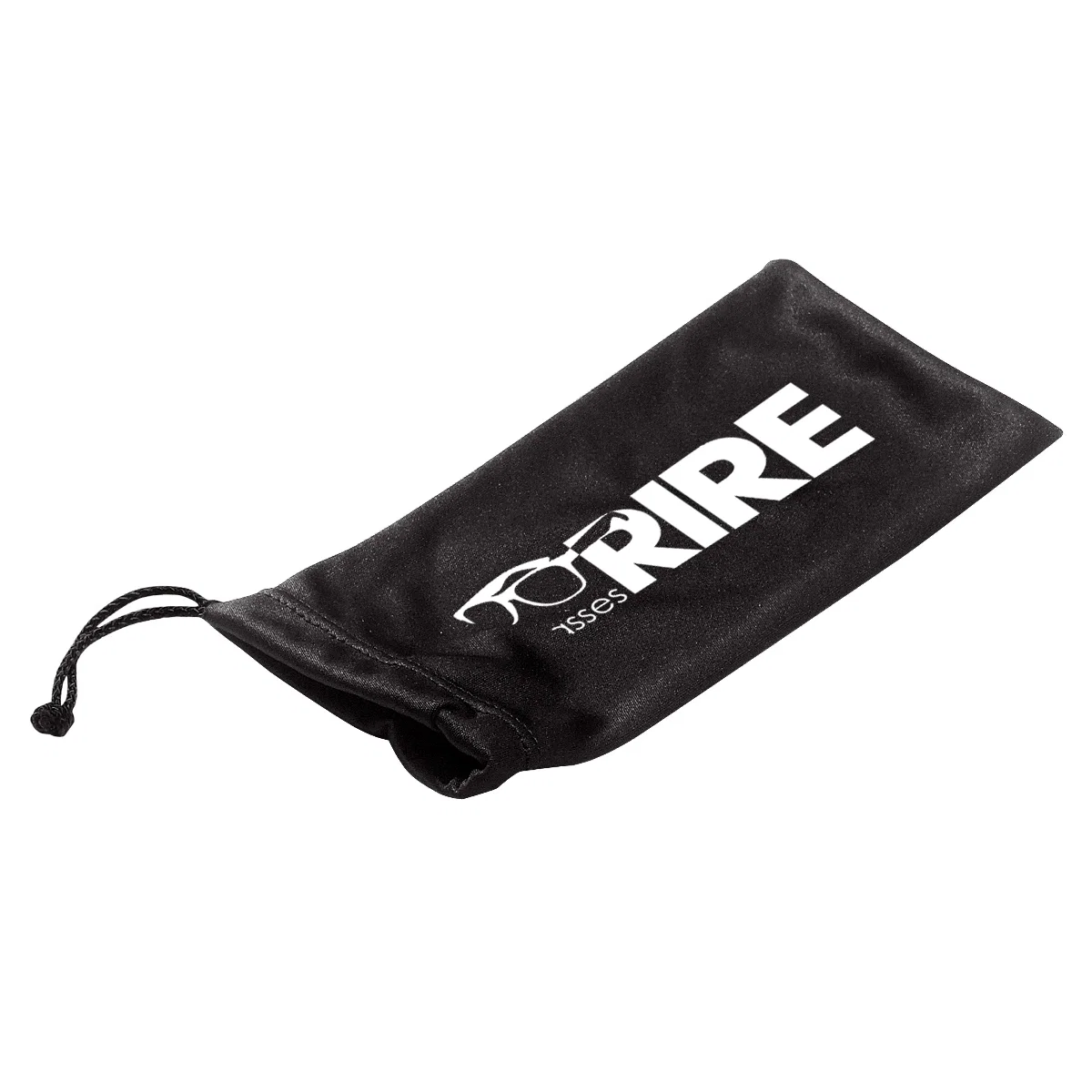 Microfiber drawstring pouch seven inches wide for storing small items