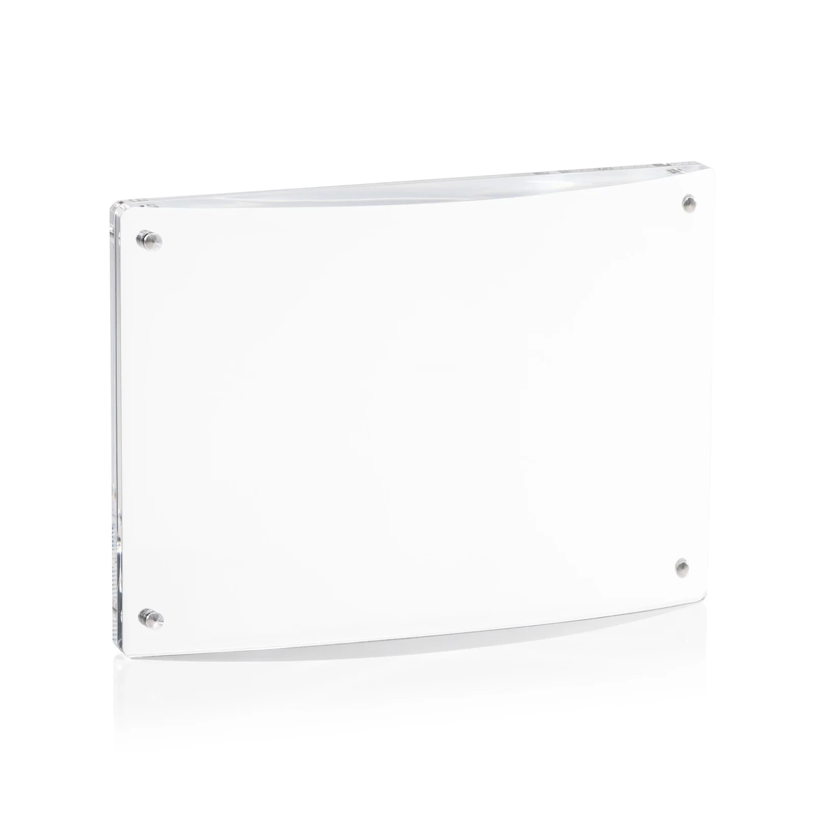 Custom Acrylic Award with Magnetic Double-Pane Closure for volunteer appreciation