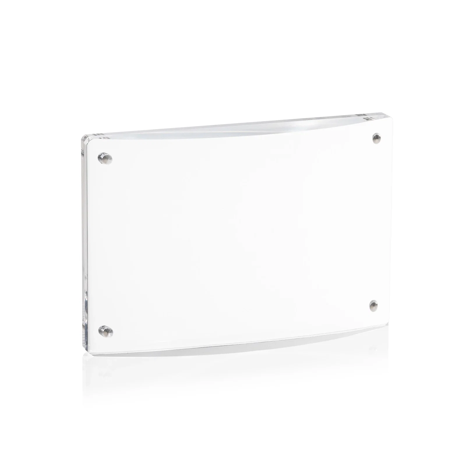 Custom Acrylic Award with Magnetic Double-Pane Closure for safety achievement programs