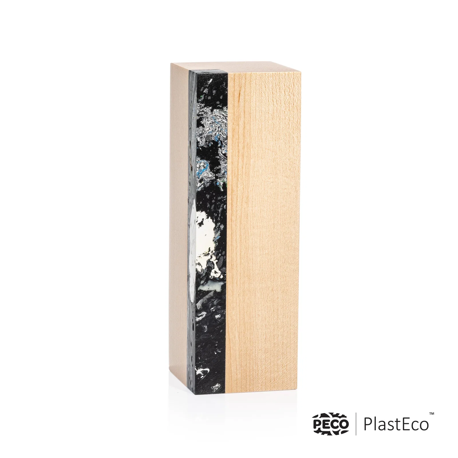 Promotional PlastEco Recycled Material Award - Midori, wood awards for corporate award ceremonies
