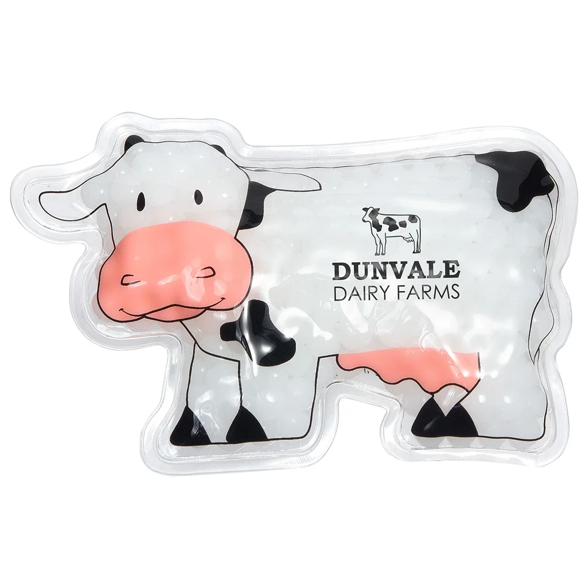 Milk cow-shaped hot/cold gel pack, reusable microwave or freezer therapy