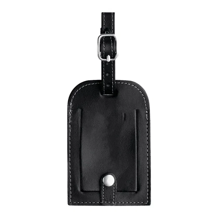 Personalized Millennium Leather Luggage Identification Tag — view 2