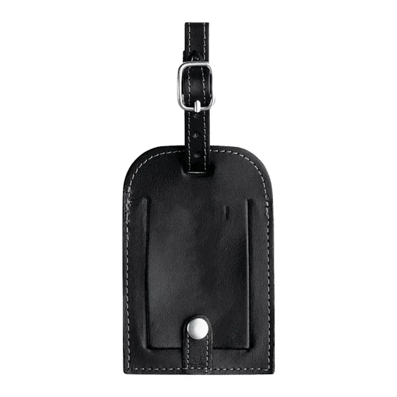 Personalized Millennium Leather Luggage Identification Tag — view 2