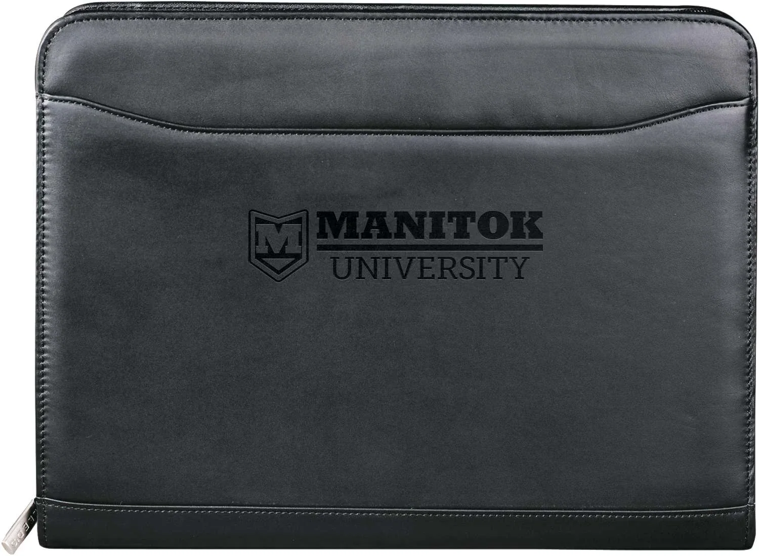 Millennium Leather Zippered Padfolio with FSC® Mix Paper — view 4