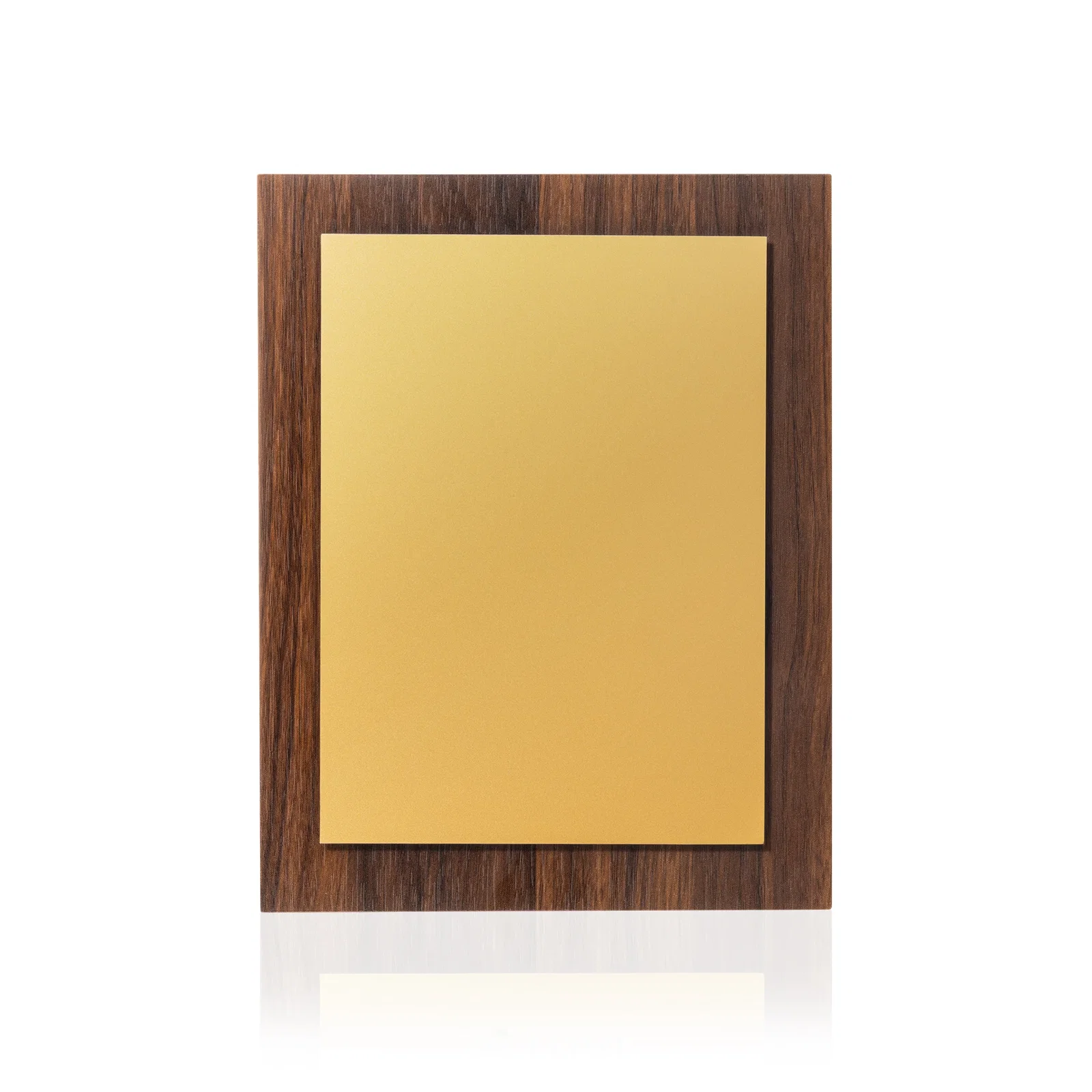 Personalized Walnut Wall Plaque With Gold Engraving Plate for dealer and partner awards