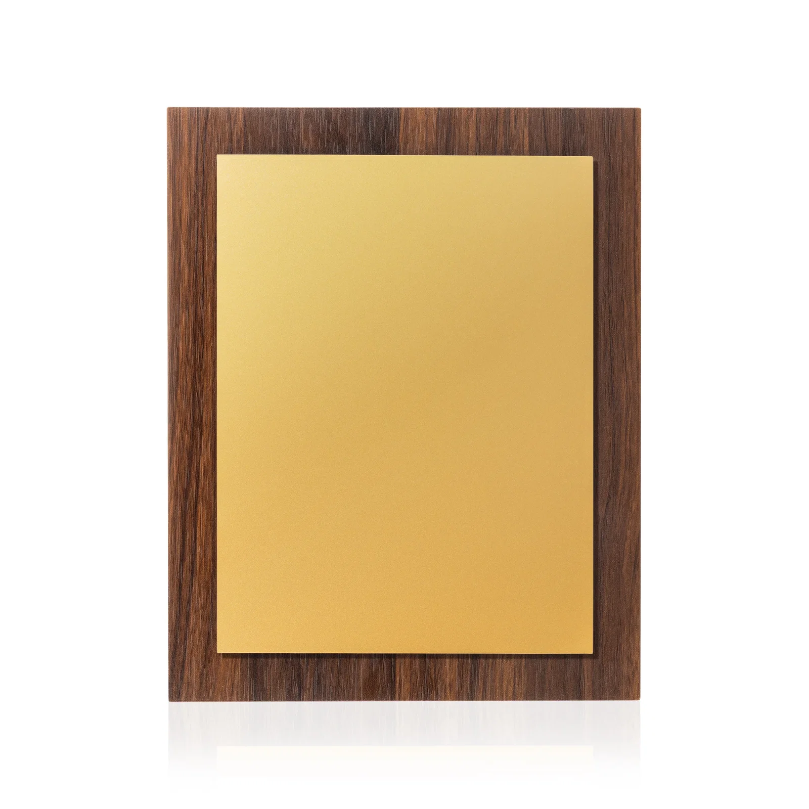 Personalized Walnut Wall Plaque With Gold Engraving Plate for company anniversary events