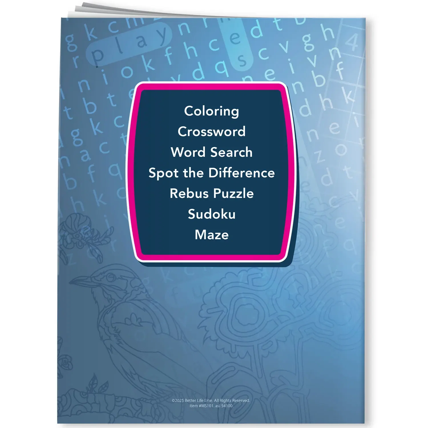 Mindscapes Adventure Awaits activity book interior page with crosswords, mazes and sudoku