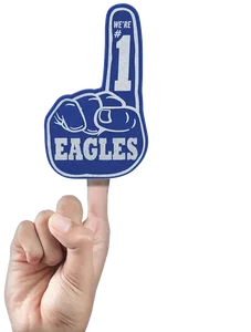 Mini #1 Foam Fingers (2 Sizes)