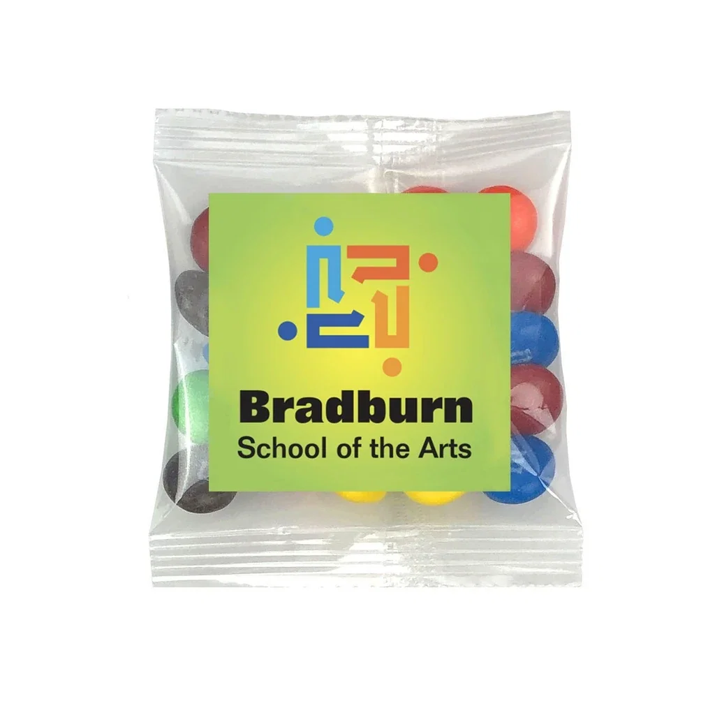 Mini Bag with Square Magnet Premium Fill — Candy Fill: M&M's™ — view 2