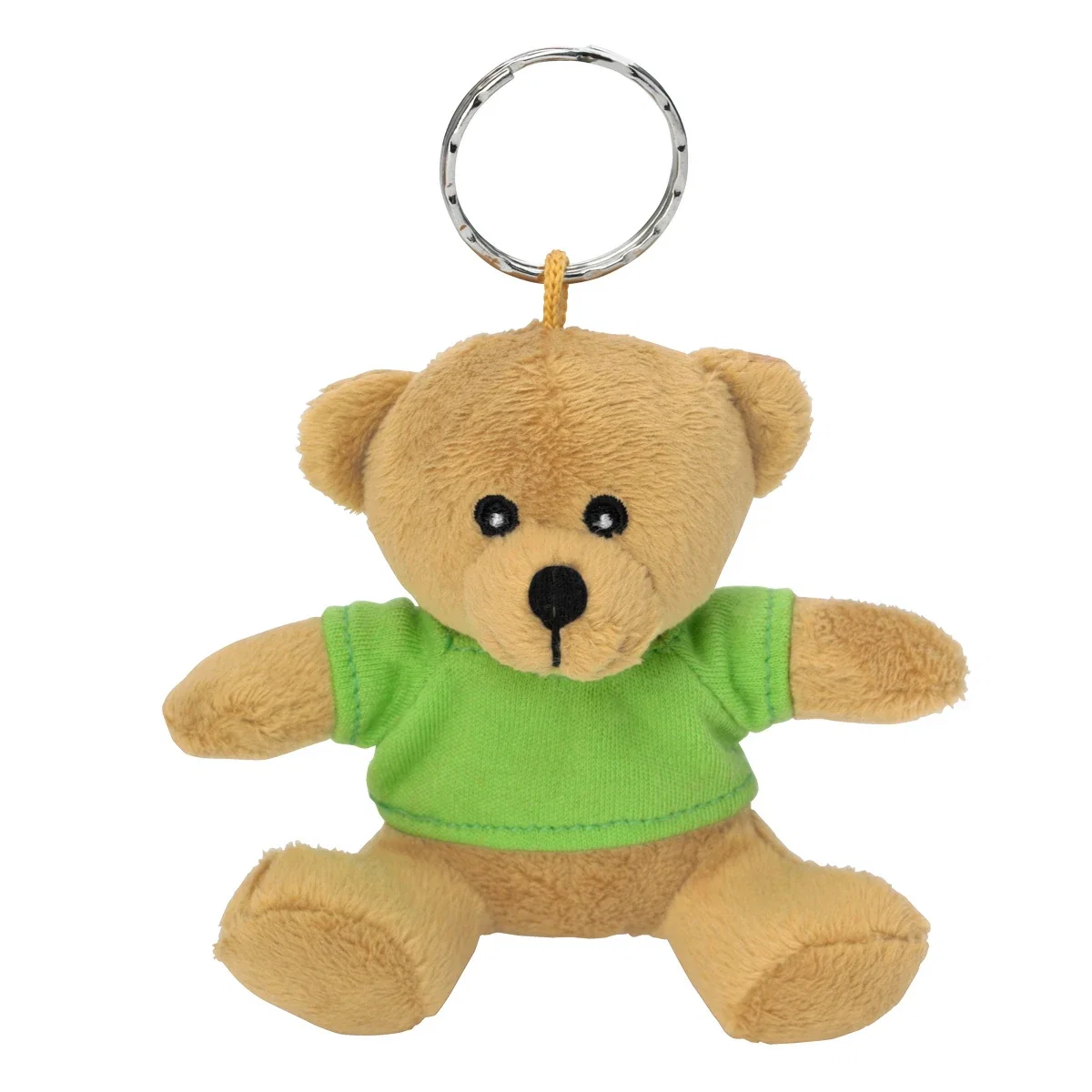 Key ring attached above the soft bear body