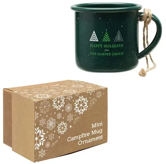 Imprinted Mini Campfire Mug Ornament — view 4