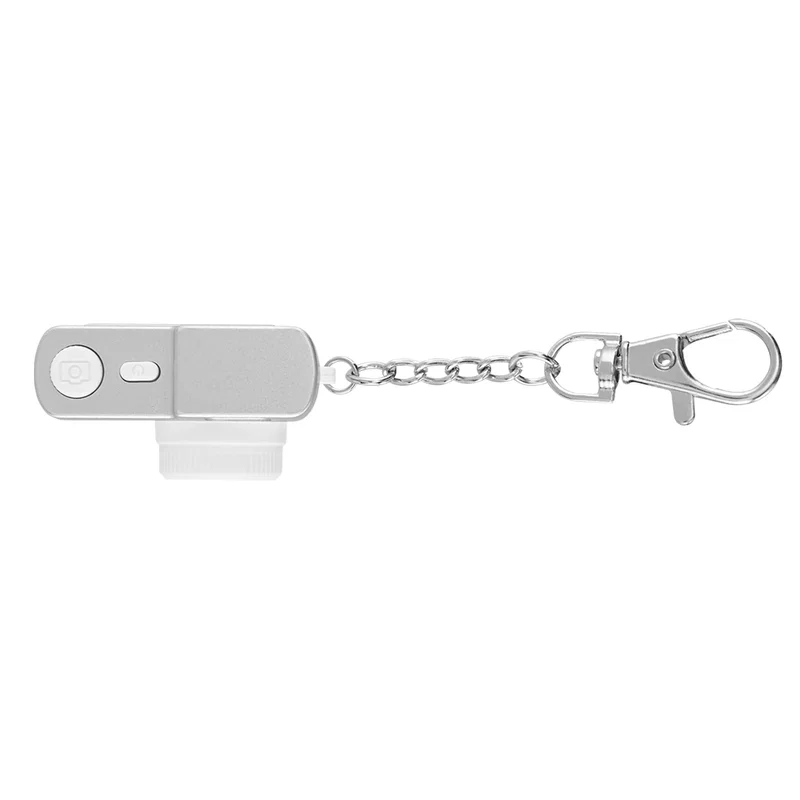 Underside of the keychain camera at a low angle