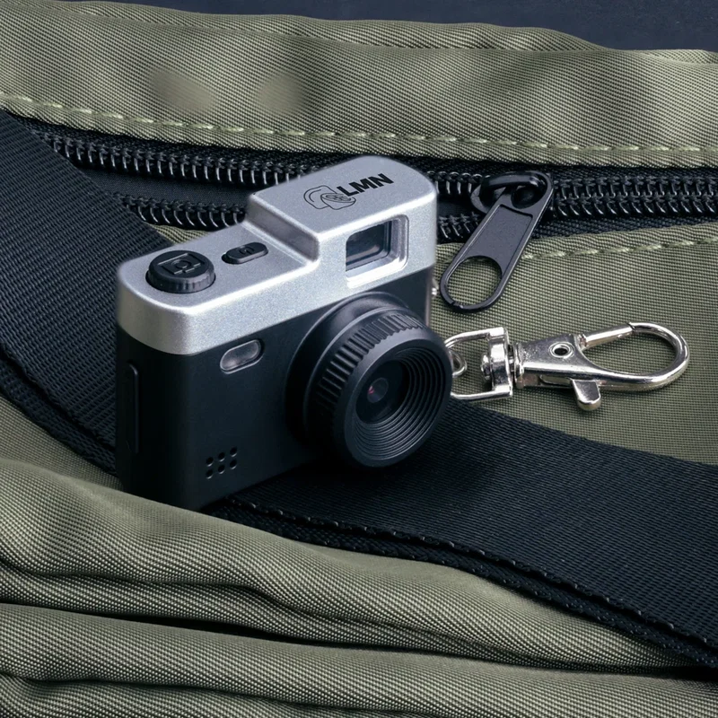 Angled back view of the small camera body