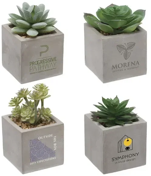 Mini Faux Potted Succulent — view 2