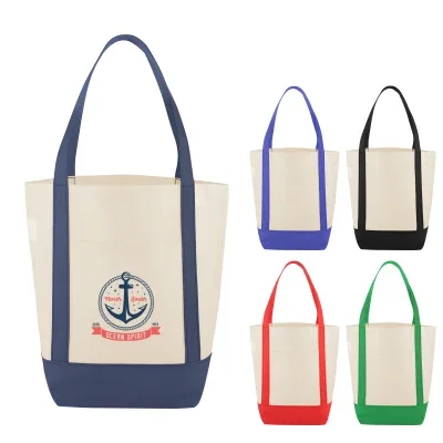 Six-inch gusset gives the little bag a boxy shape