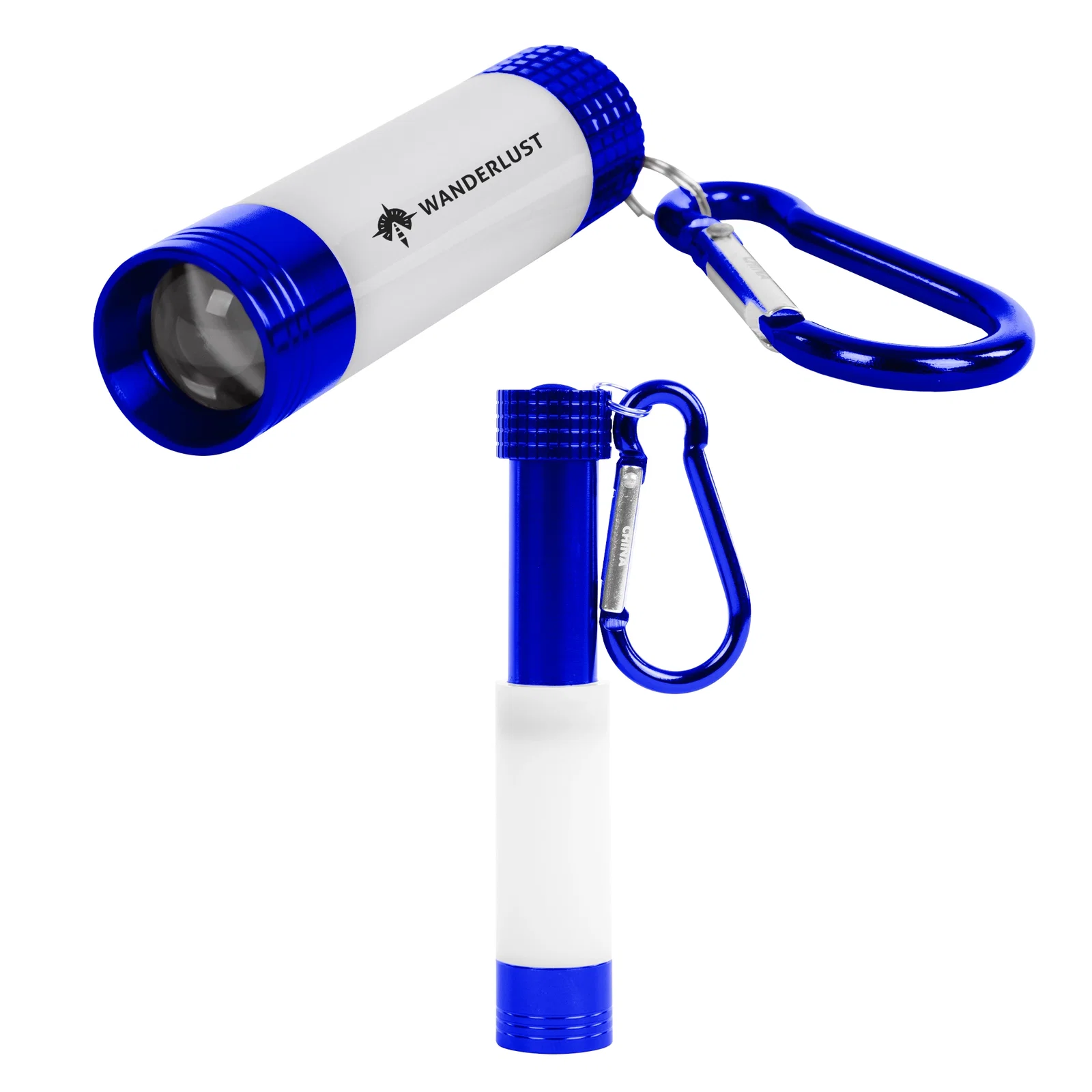 Mini lantern flashlight with a clip on carabiner for camping trips