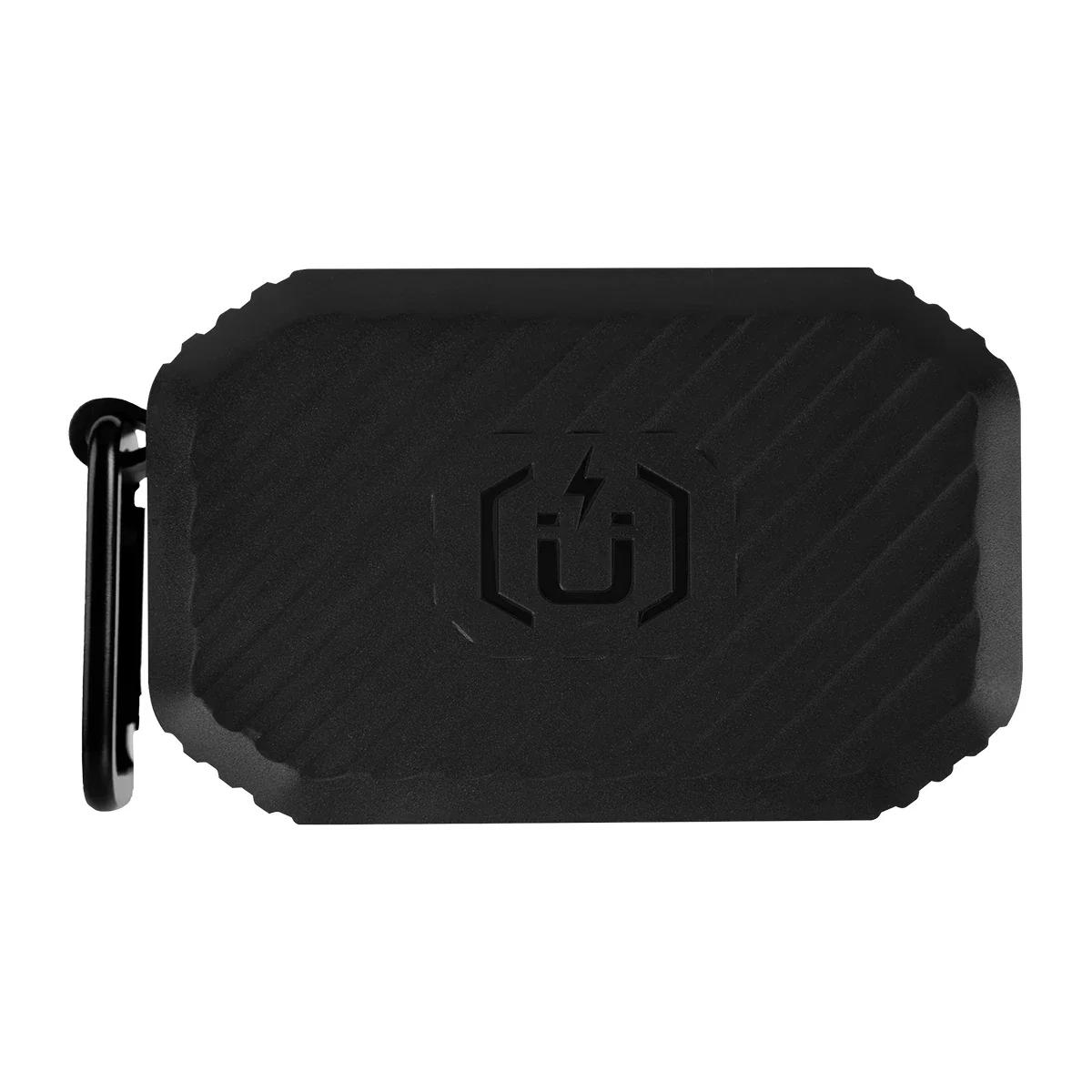 Black finish angled to reveal side controls