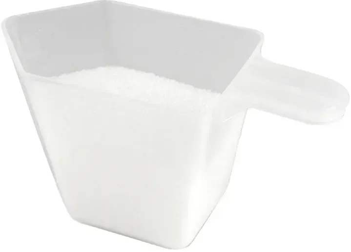 Mini-Measure 1/2 Cup Measuring Cup. Dishwasher-safe polypropylene half-cup measuring cup with non-drip spout, view 2