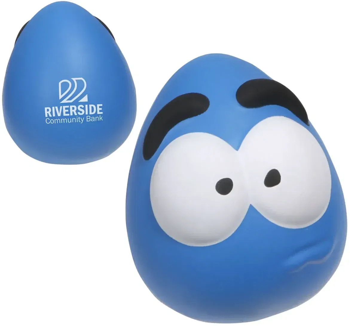 Custom Mini Mood Maniac promotional stress reliever with stressed cartoon face for branded wellness handouts